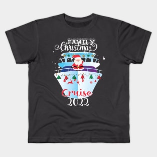 Funny Christmas Cruise Lovers Merry Cruisemas Ship 2022 Kids T-Shirt
